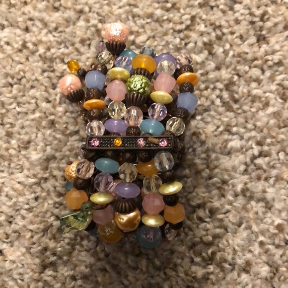 Rhinestone Face Watch With Beads - Picture 6 of 6